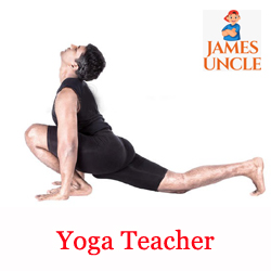 Yoga teacher Mr. Manish Guha in Nonachandanpukur